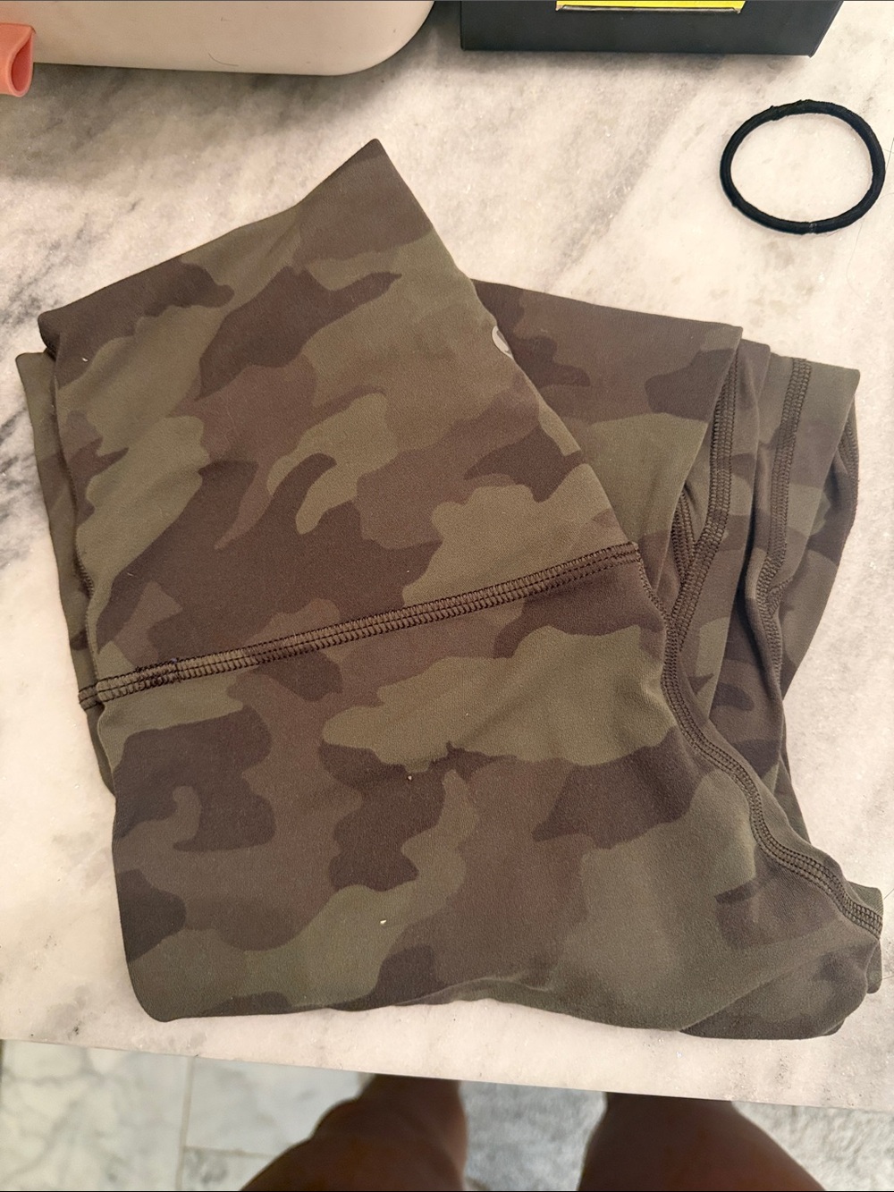 lululemon athletica Olive & Brown Camo Leggings